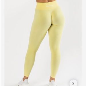 Alphalete Amplify Leggings Lemonade XS NWT